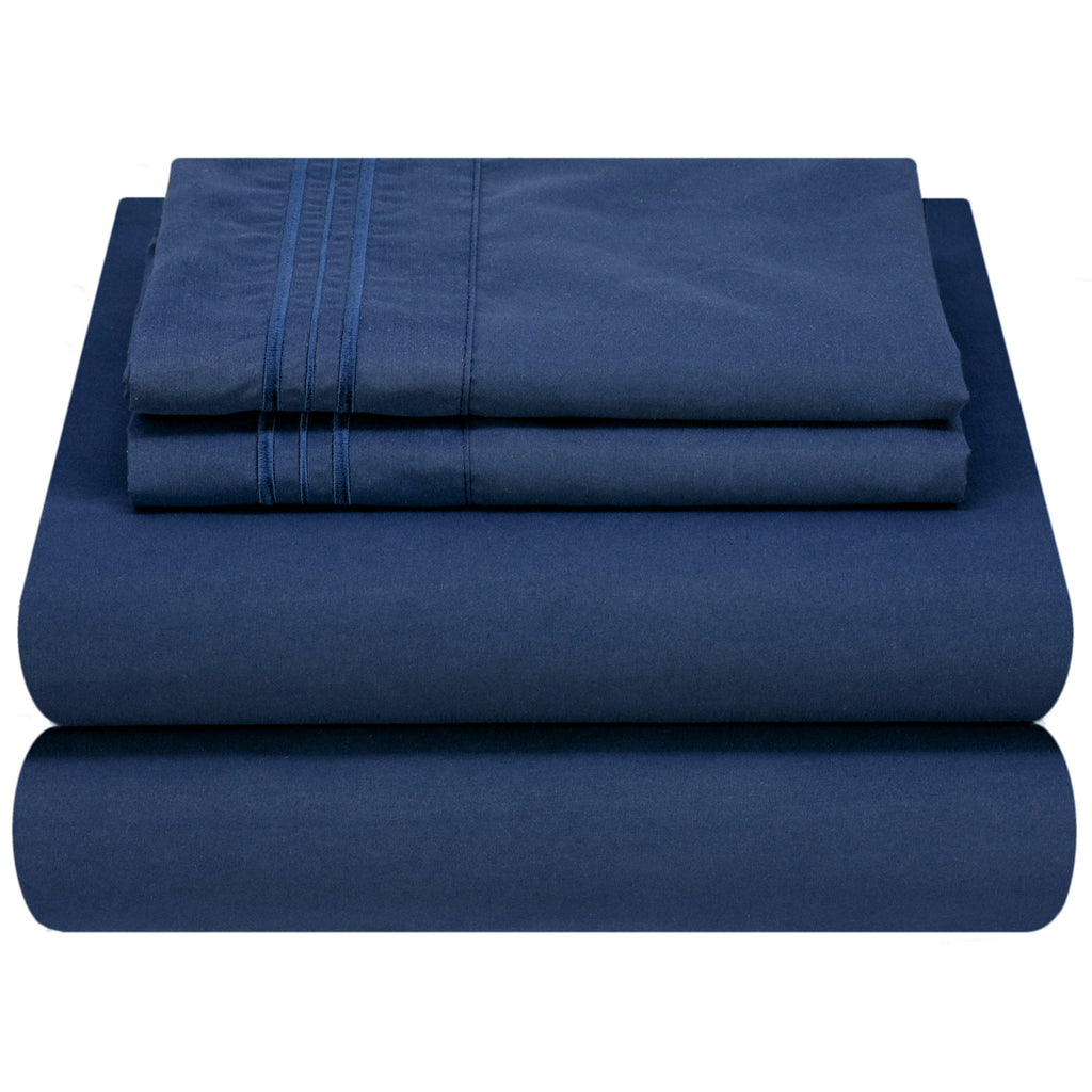 Bed Sheet Set - Dark Colors - Soft and Comfortable 1800 Prestige
