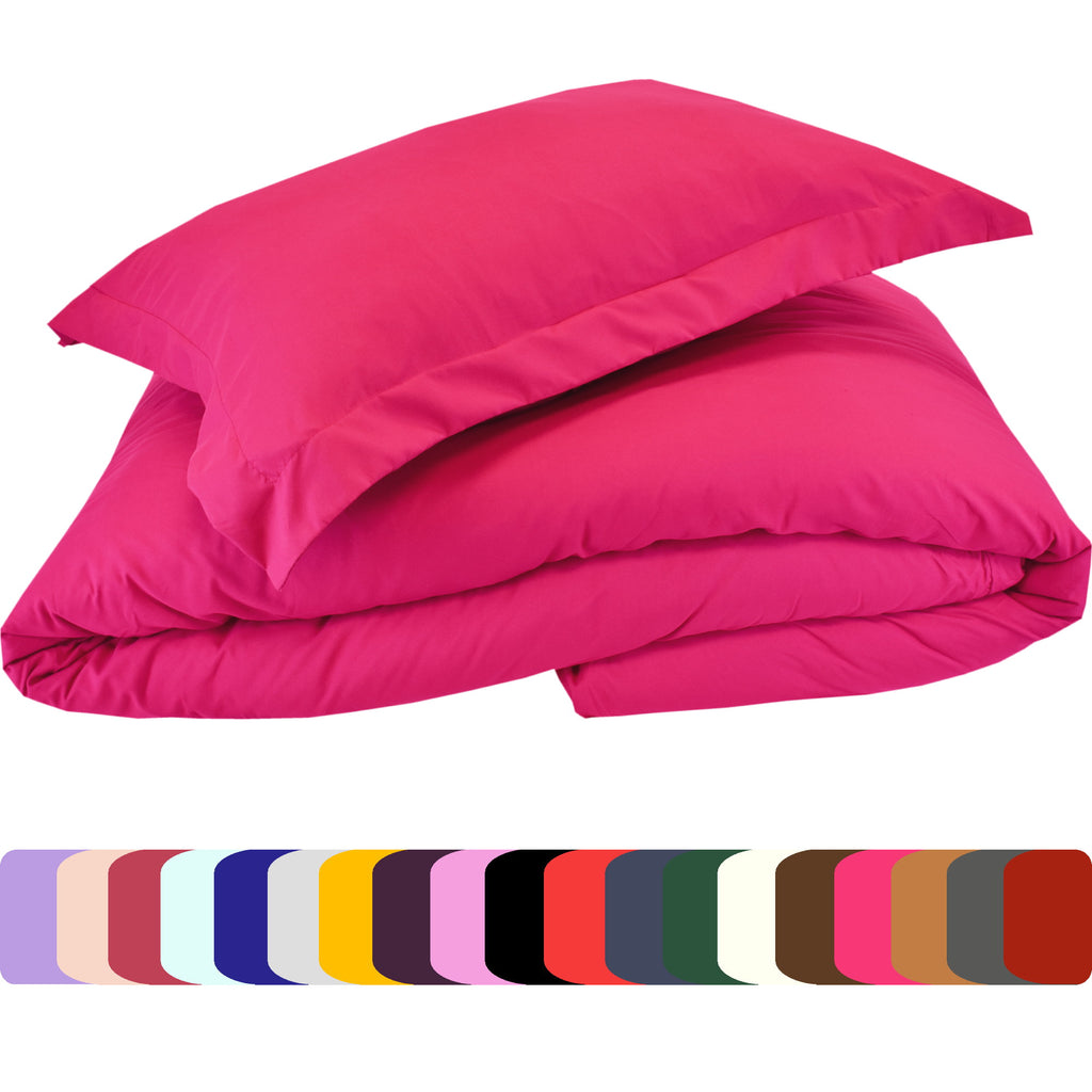 Duvet Cover and Shams Set - Soft and Comfortable 1800 Prestige Brushed Microfiber Collection